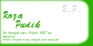 roza pudik business card